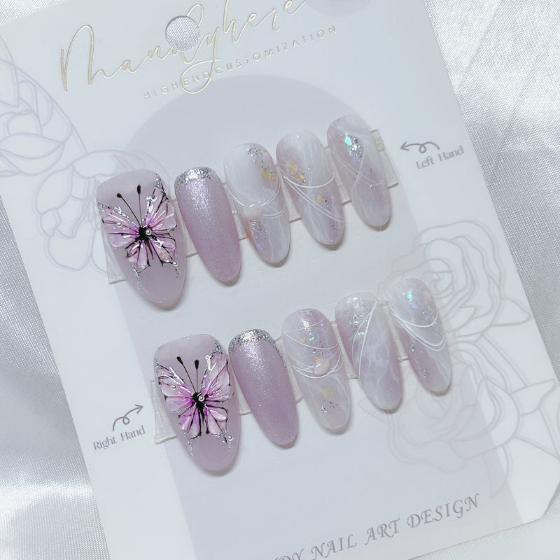 Nightingale Purple Butterfly U02-19502